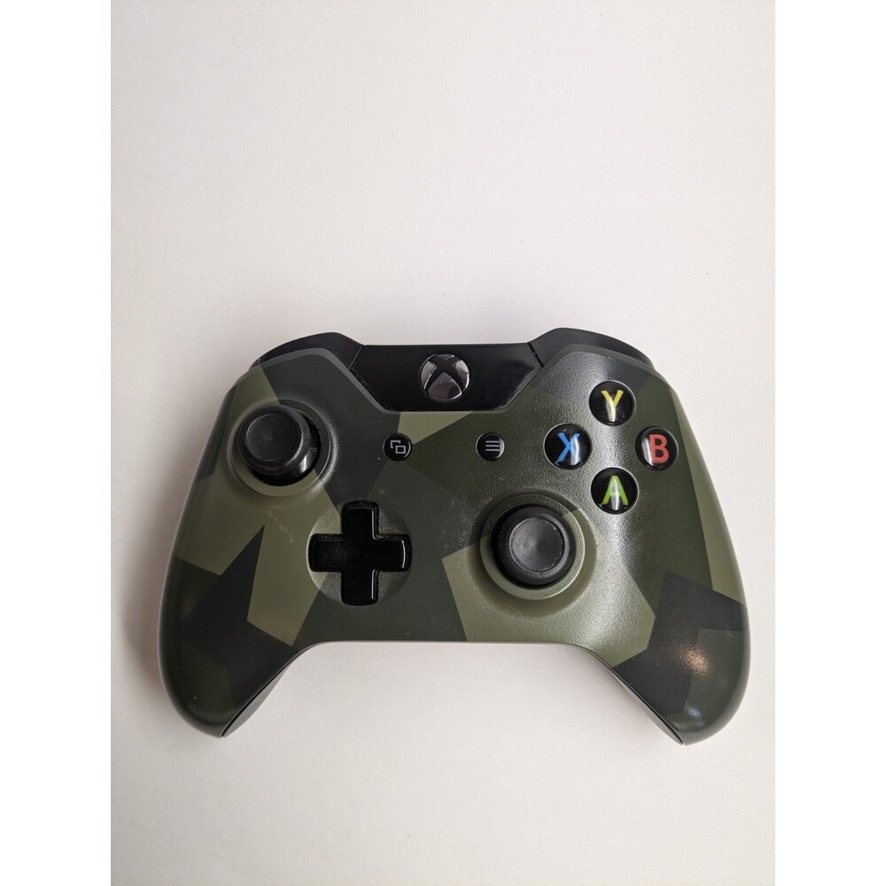 Microsoft Xbox One 1697 Green Camo Wireless Controller Parts Repair LT Fault